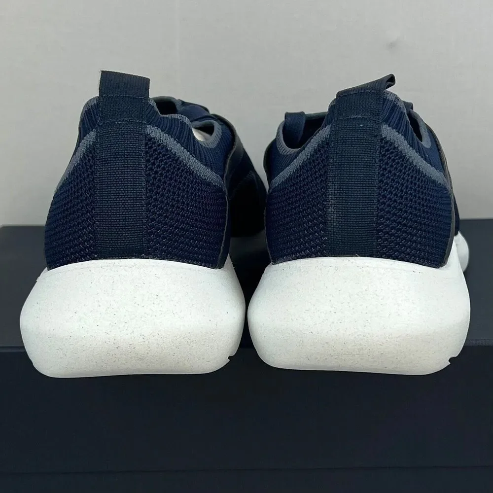 Good Man Brand Mens GMB‎ Knit Trainer Sneakers Blue Sz 10 Italy NEW